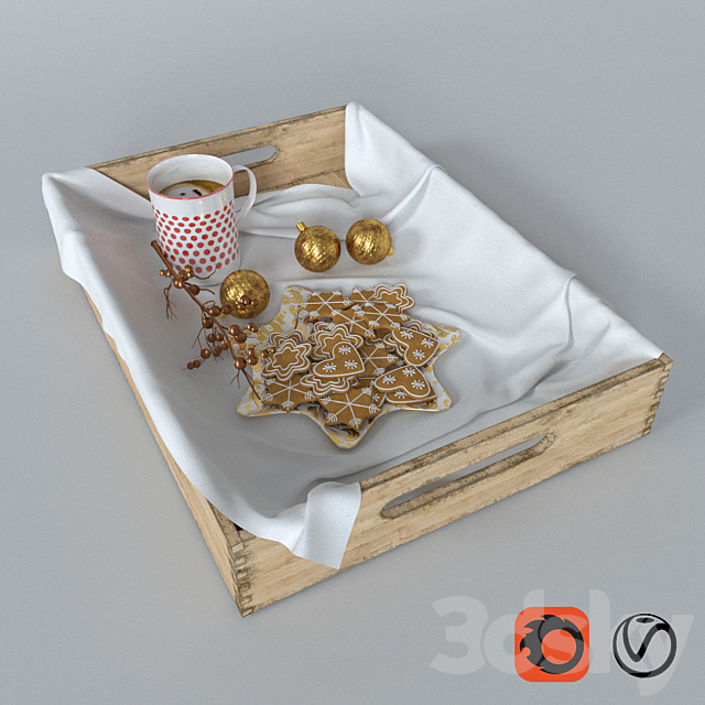 Breakfast in bed 3DSMax File - thumbnail 1