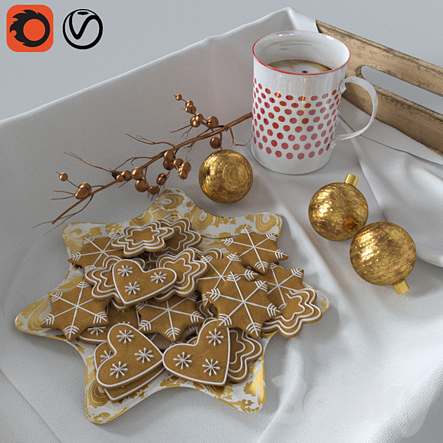 Breakfast in bed 3DSMax File - thumbnail 3