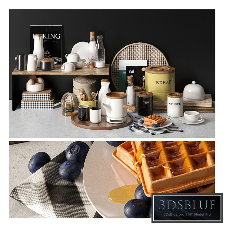 Breakfast Kitchen set1 3DS Max - thumbnail 3