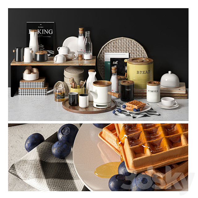 Breakfast Kitchen set1 3DSMax File - thumbnail 1