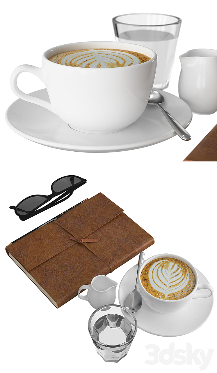 Coffee and Notebook 3DS Max - thumbnail 2