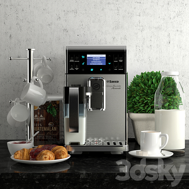 coffee set ?2 3DSMax File - thumbnail 1