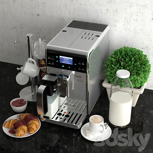 coffee set ?2 3DSMax File - thumbnail 3