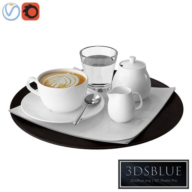 Coffee tray 3DS Max - thumbnail 3