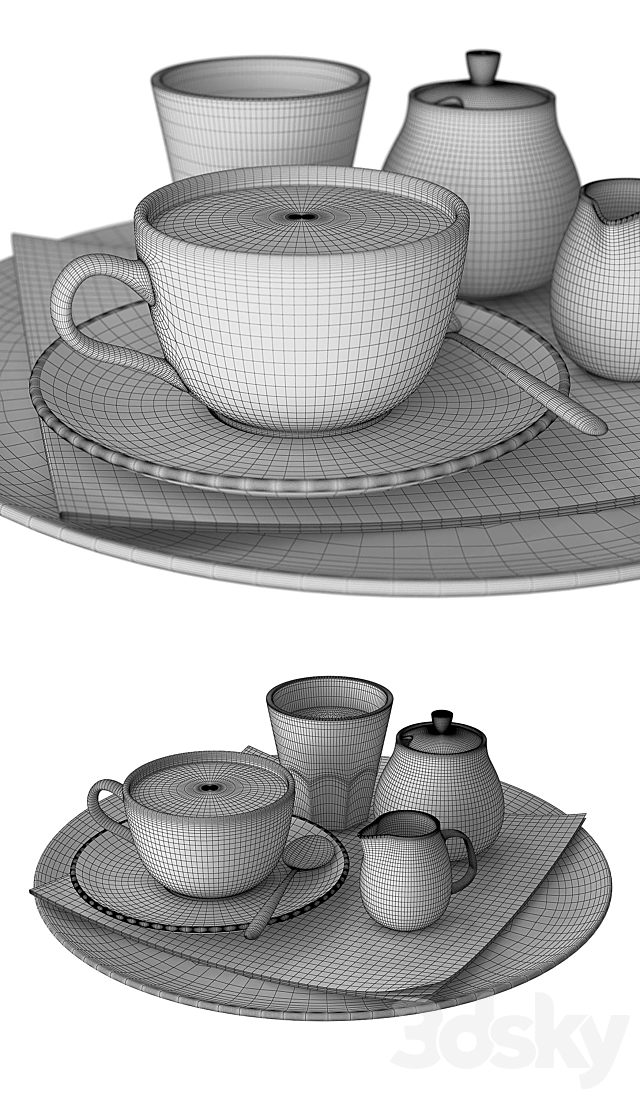 Coffee tray 3DSMax File - thumbnail 3