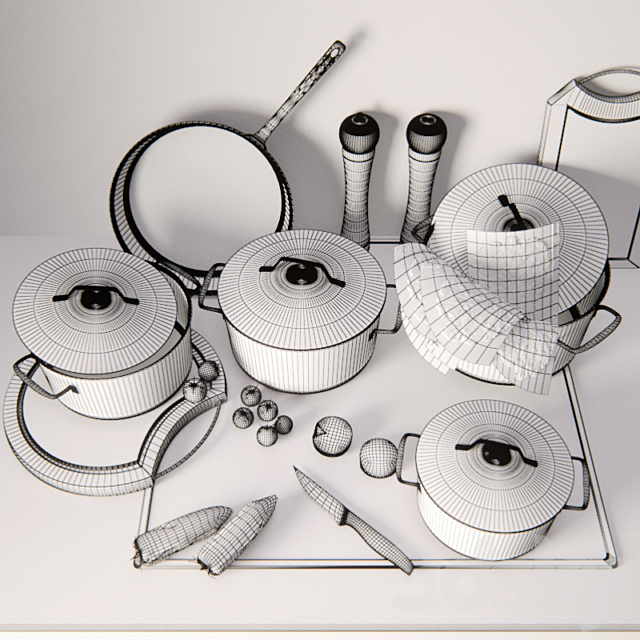 Crockery Taller 3DSMax File - thumbnail 3