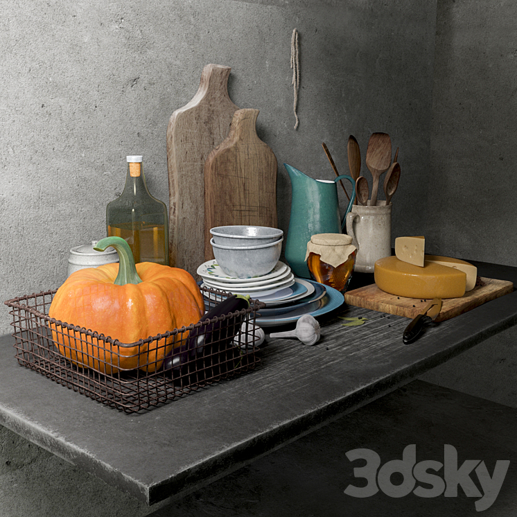 Decor set 3DS Max - thumbnail 2