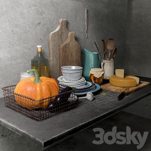 Decor set 3DSMax File - thumbnail 2