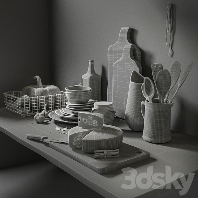 Decor set 3DSMax File - thumbnail 3