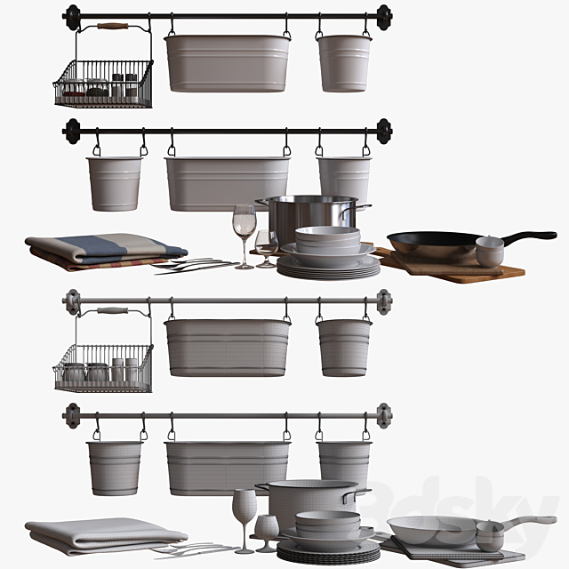 Decorations kitchen 3DSMax File - thumbnail 1