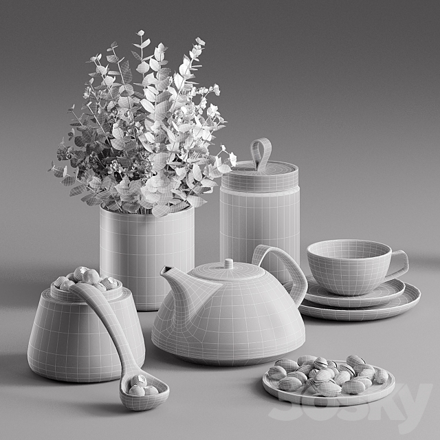 Decorative set 034 3DSMax File - thumbnail 5