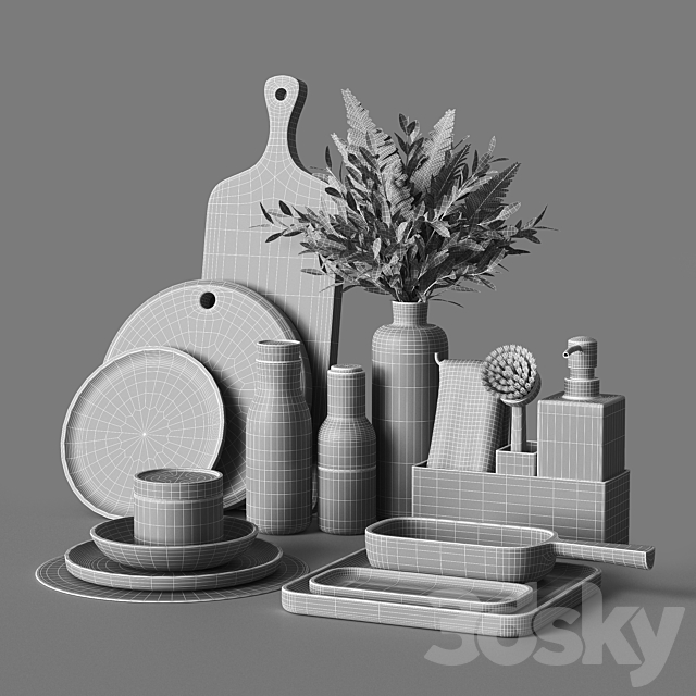 Decorative set 045 3DSMax File - thumbnail 5