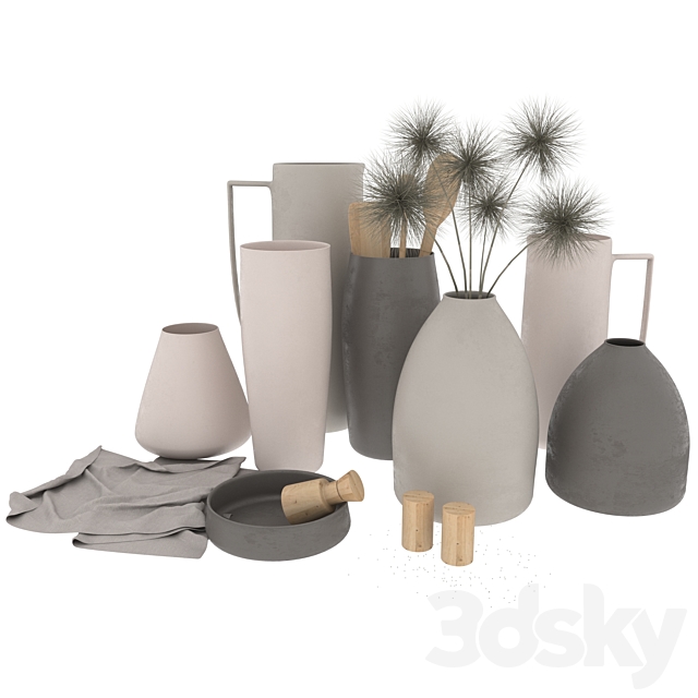 Decorative set A101 3DSMax File - thumbnail 2