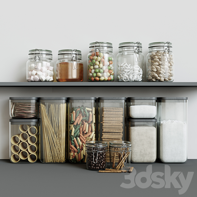 Decorative set for the kitchen 3DSMax File - thumbnail 1