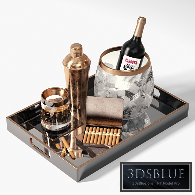 Drink Set 3DS Max - thumbnail 3