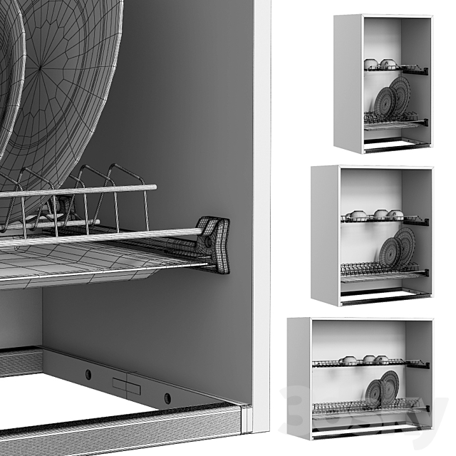 Dryer Kitchen _ Kitchen dish rack 3DSMax File - thumbnail 2