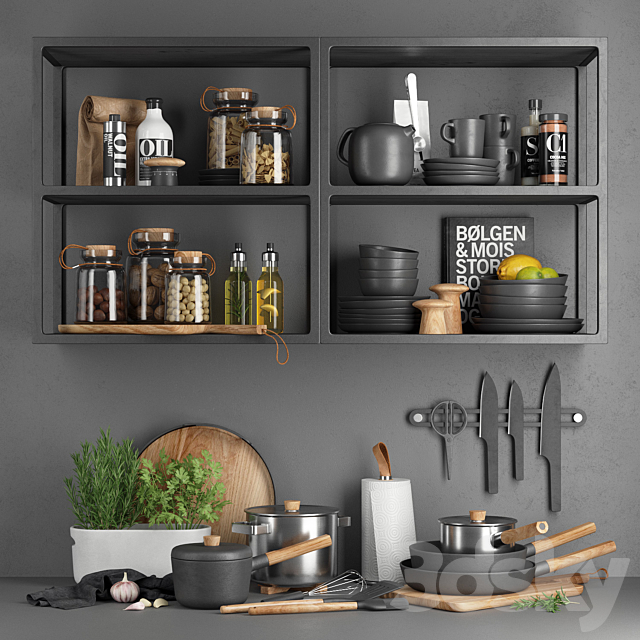 EvaSolo Nordic Kitchen 3DSMax File - thumbnail 1