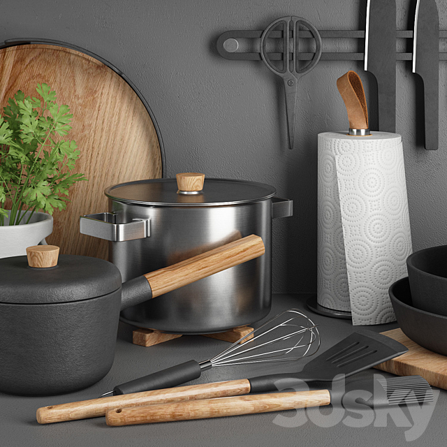 EvaSolo Nordic Kitchen 3DSMax File - thumbnail 4