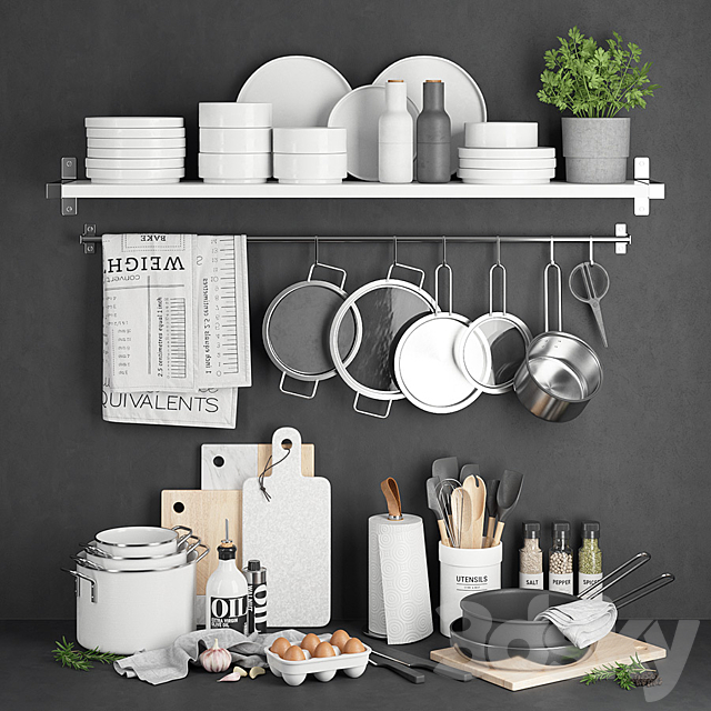 EvaTrio Kitchen Set 3DSMax File - thumbnail 1