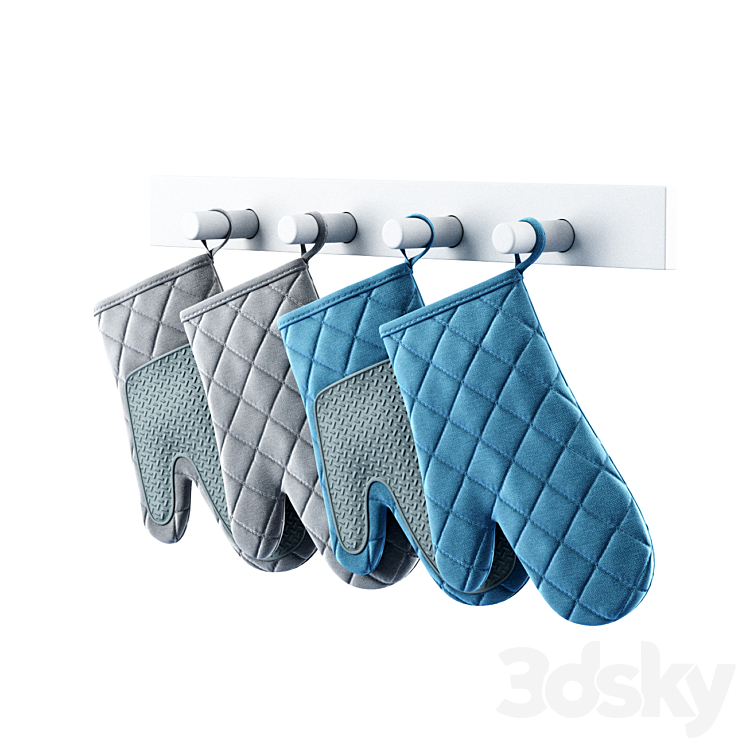 Gloves-Gloves 3DS Max Model - thumbnail 2