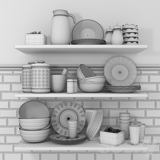 Home kitchen set 3DSMax File - thumbnail 2