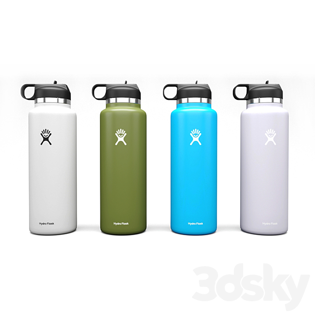 Hydro Flask Water Bottle 40 Oz 3ds Max - thumbnail 3