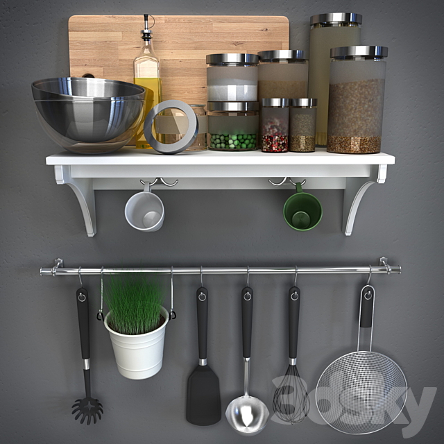 IKEA Kitchen Accessories 3DSMax File - thumbnail 1