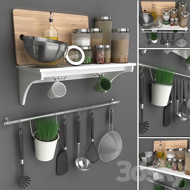 IKEA Kitchen Accessories 3DSMax File - thumbnail 2