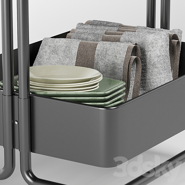 Ikea kitchen Rolling storage-2 3DSMax File - thumbnail 3