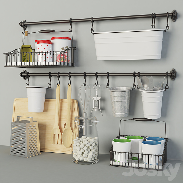 Ikea Kitchen set 3DS Max - thumbnail 1