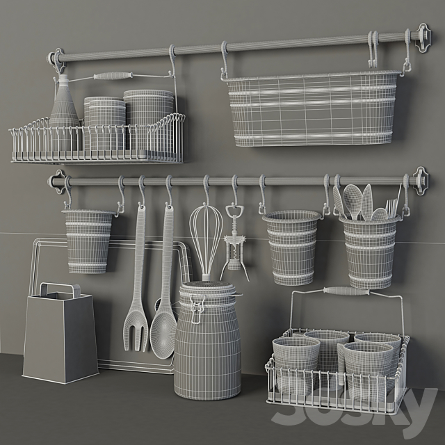 Ikea Kitchen set 3DSMax File - thumbnail 3