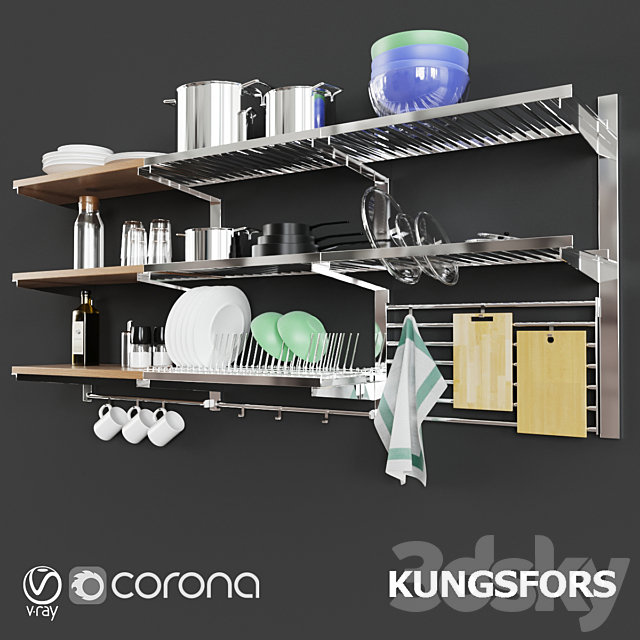 Ikea Kungsfors 3ds Max - thumbnail 1