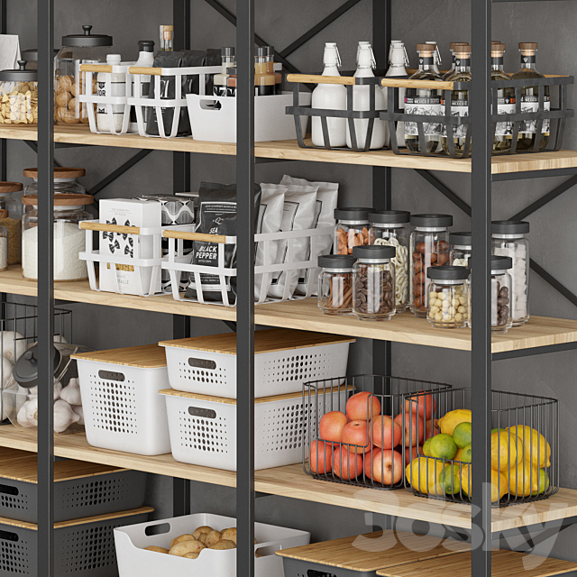 Industrial pantry 3DS Max Model - thumbnail 3