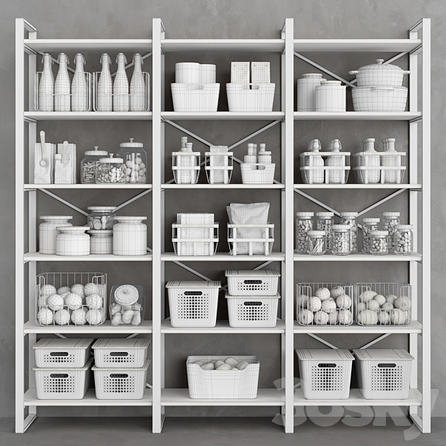 Industrial pantry 3DS Max Model - thumbnail 5