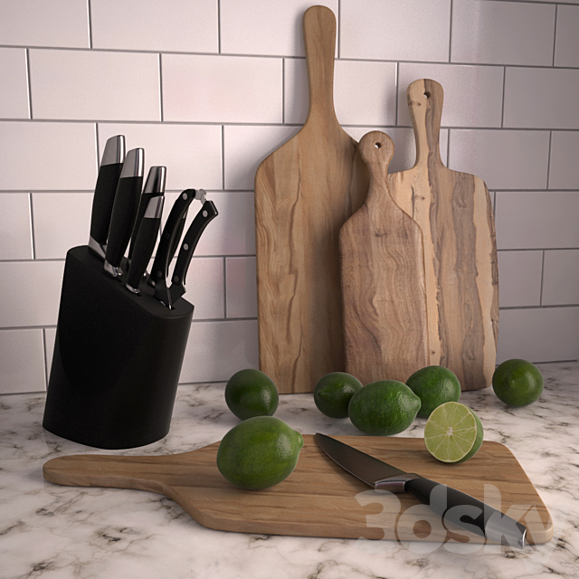 Key_lime_and_khife 3DSMax File - thumbnail 1