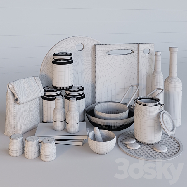 Kitchen accessorie 3DS Max Model - thumbnail 2