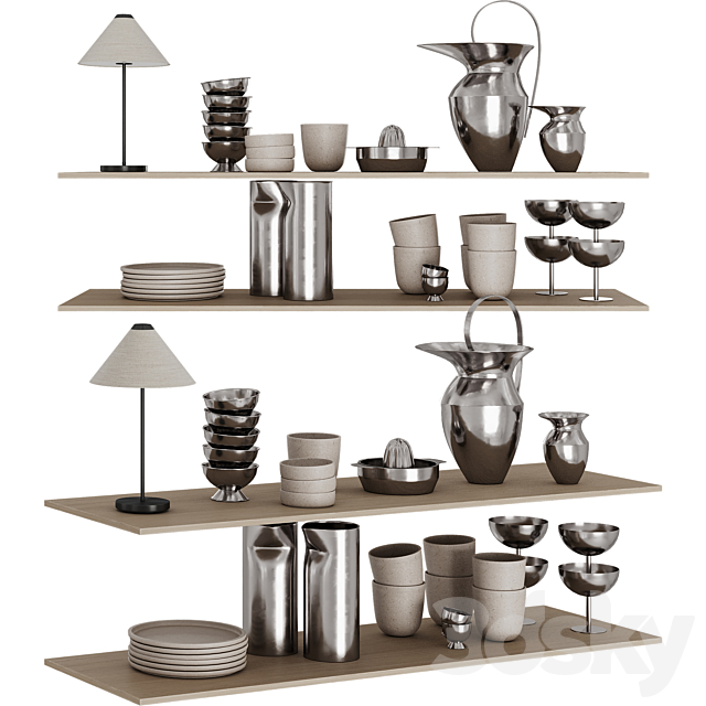 Kitchen accessories 002 3ds Max - thumbnail 1