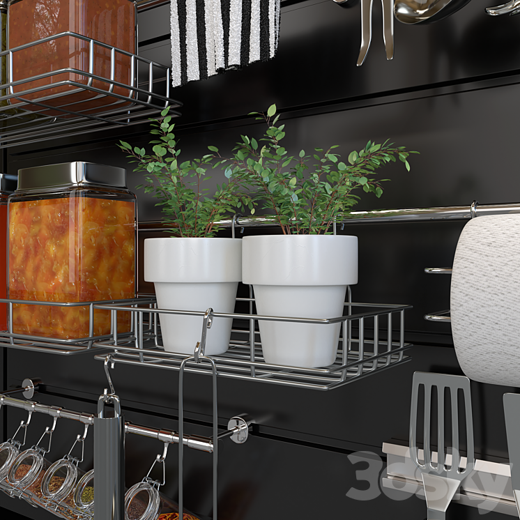 Kitchen Accessories 01 3DS Max Model - thumbnail 2