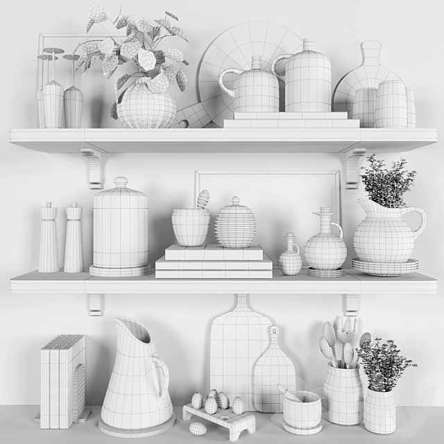 Kitchen Accessories-02 3DS Max Model - thumbnail 5