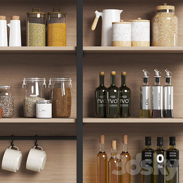 kitchen accessories 04 3DS Max Model - thumbnail 3