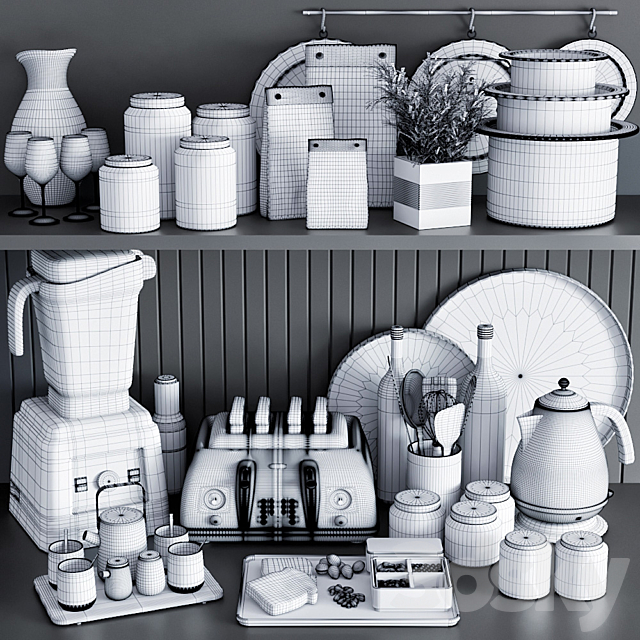 kitchen accessories 04 3DSMax File - thumbnail 4