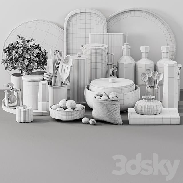 kitchen accessories 043 3DS Max Model - thumbnail 5