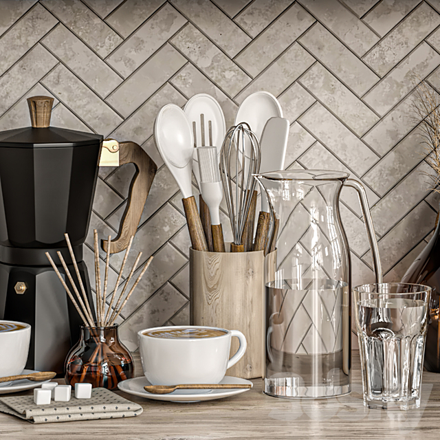 kitchen accessories 06 3DS Max Model - thumbnail 6