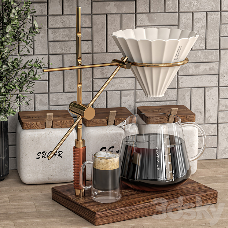 kitchen accessories 08 3DS Max Model - thumbnail 2