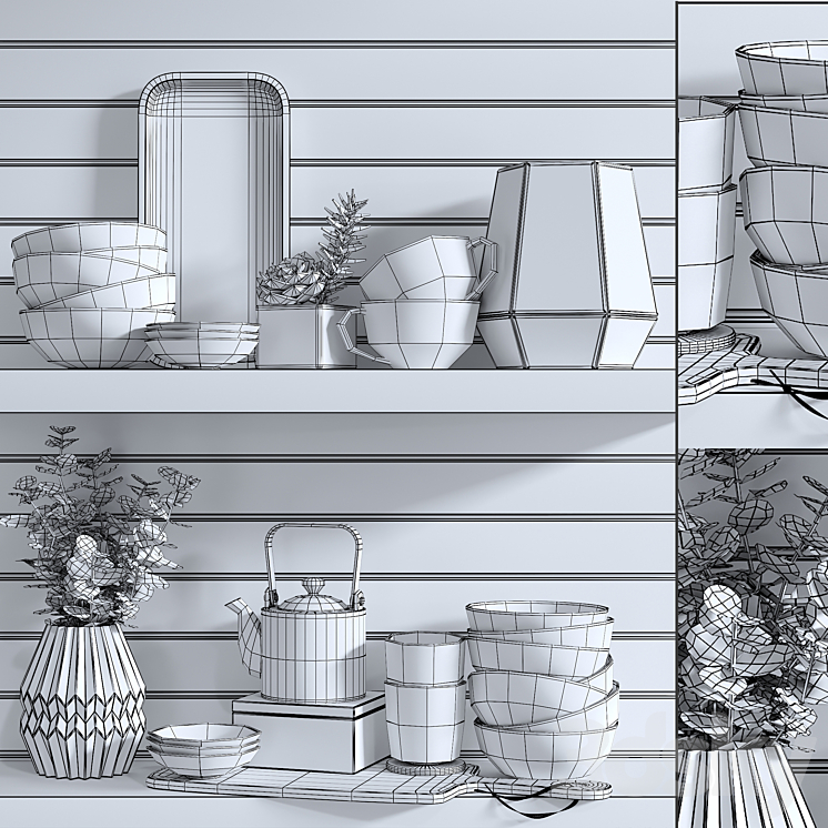 Kitchen Accessories 1 3DS Max - thumbnail 2