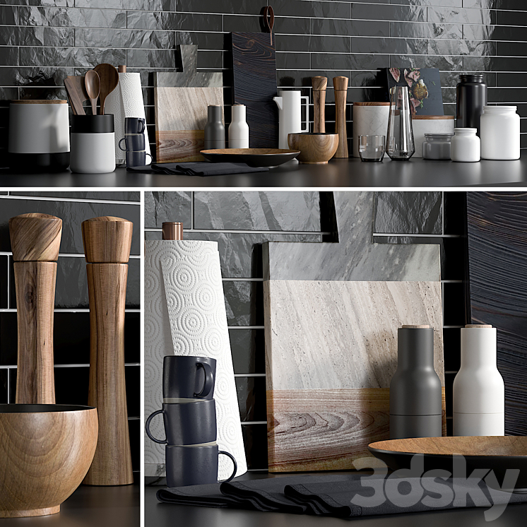 Kitchen Accessories 1 3DS Max - thumbnail 1