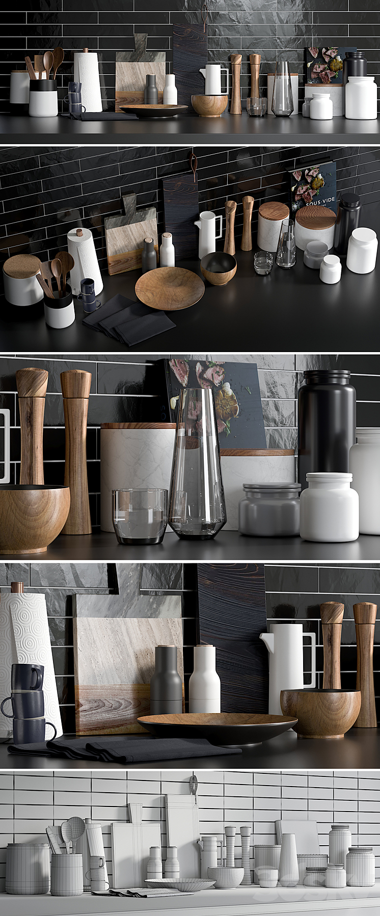 Kitchen Accessories 1 3DS Max - thumbnail 2