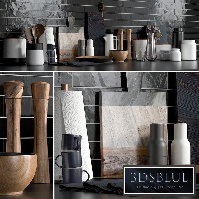 Kitchen Accessories 1 3DS Max - thumbnail 3