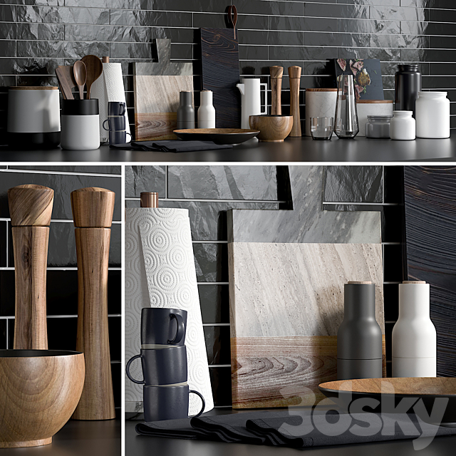 Kitchen Accessories 1 3DSMax File - thumbnail 1