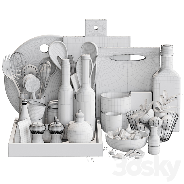 kitchen accessories 14 3DSMax File - thumbnail 3